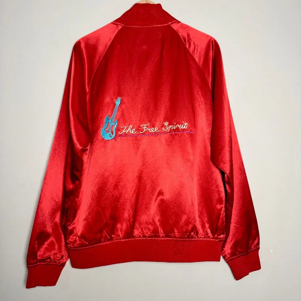Scotch & Soda Souvenir Amsterdam Red Bomber Jacket Sz M